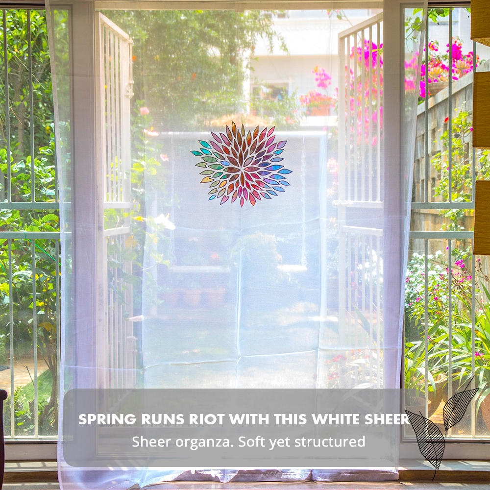 Embroidered Vine Bolster